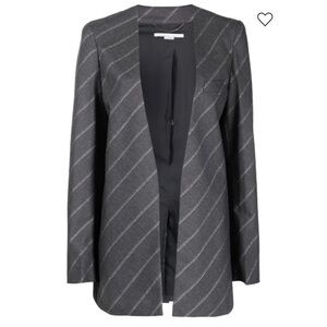 Stella McCartney Logo-Printed Striped Blazer